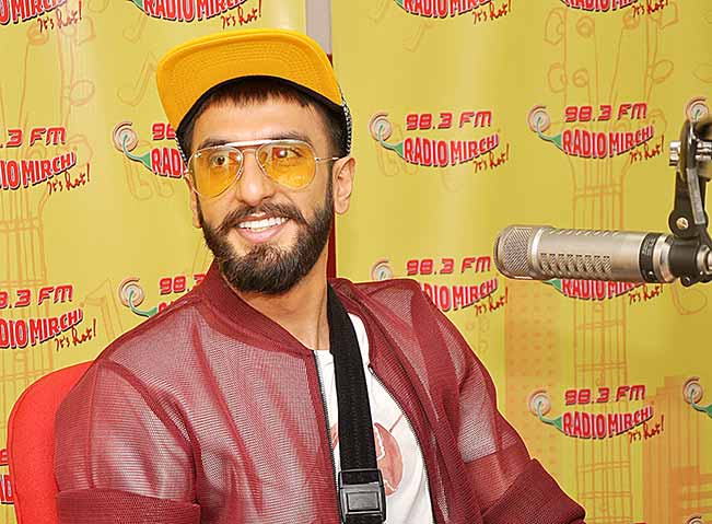 Ranveer Singh at radio mirchi