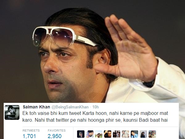 Salman Khan tweets