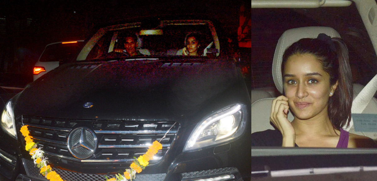Shraddha Kapoor in her car