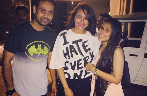 Sonakshi Sinha with friends