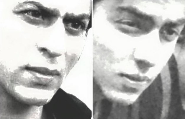 Aryan and SRK close up picture