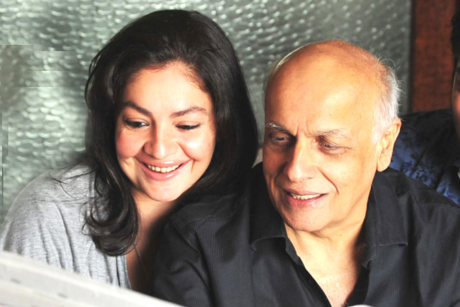 Pooja Bhatt and Mahesh Bhatt