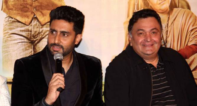 Abhishek Bachchan Rishi Kapoor at All Is Well trailer launch