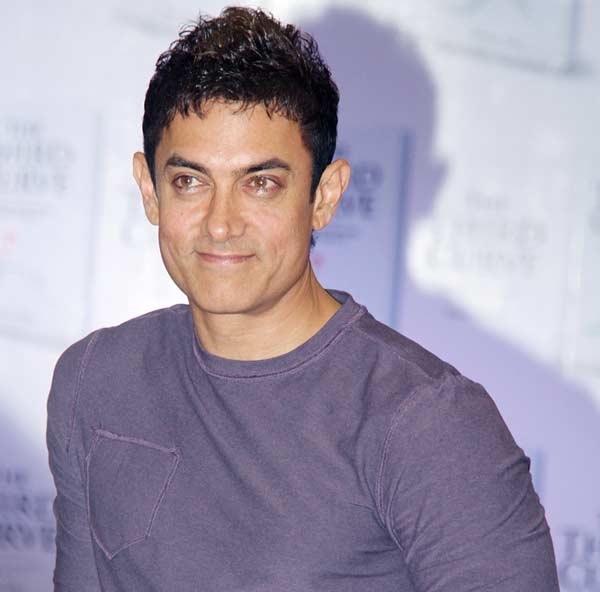 Aamir Khan in blue