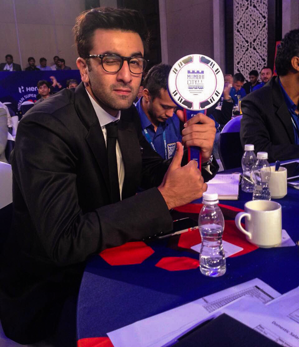 Ranbir Kapoor at Indian Super League Auctions