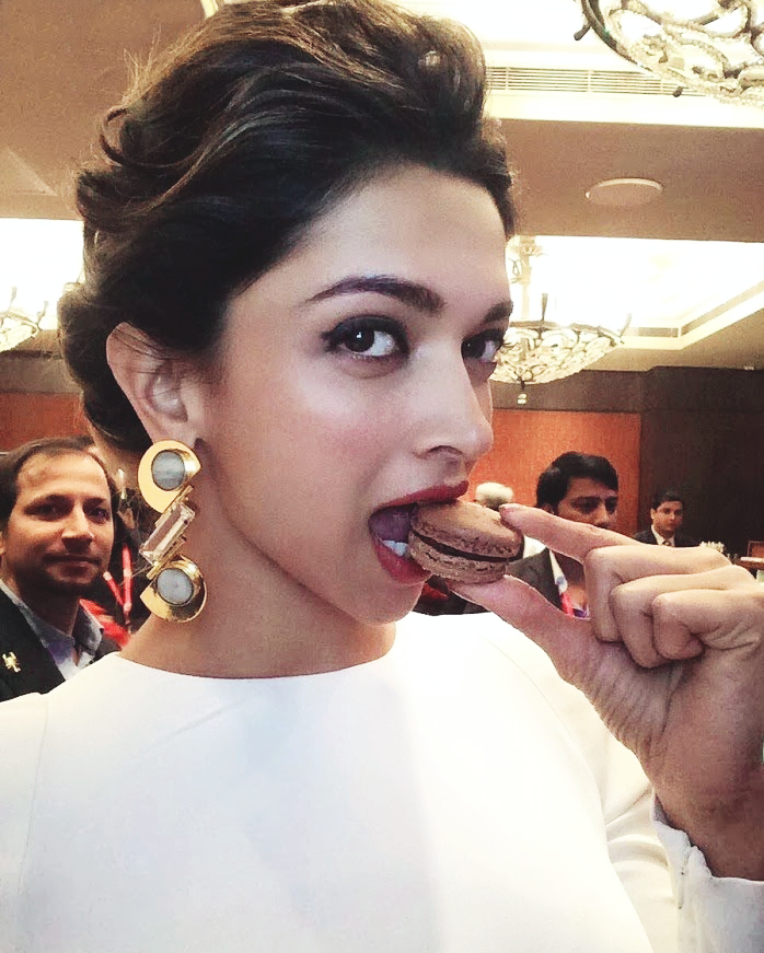 Deepika Padukone eating