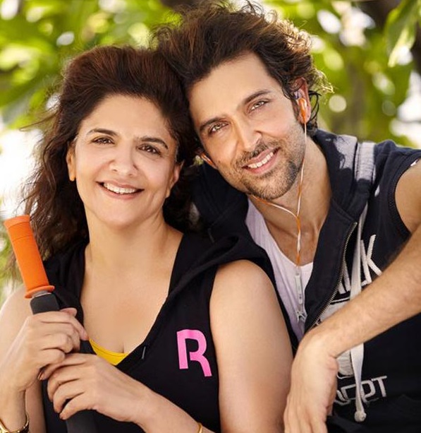 Hrithik Roshan with his mom