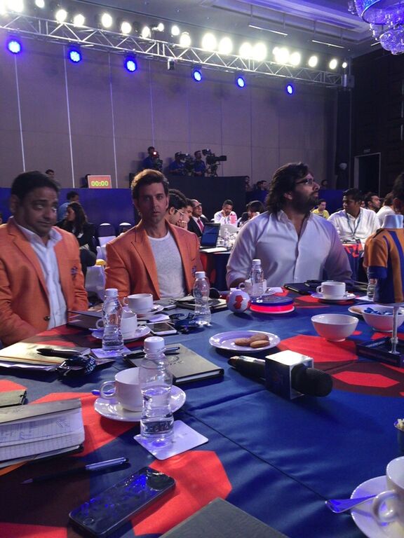 Hrithik Roshan at Indian Super League Auctions