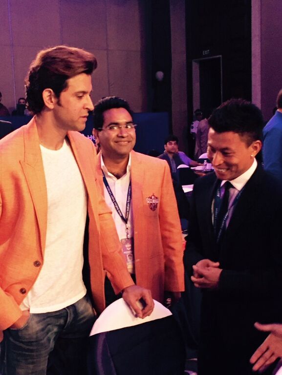 Hrithik Roshan at Indian Super League Auctions