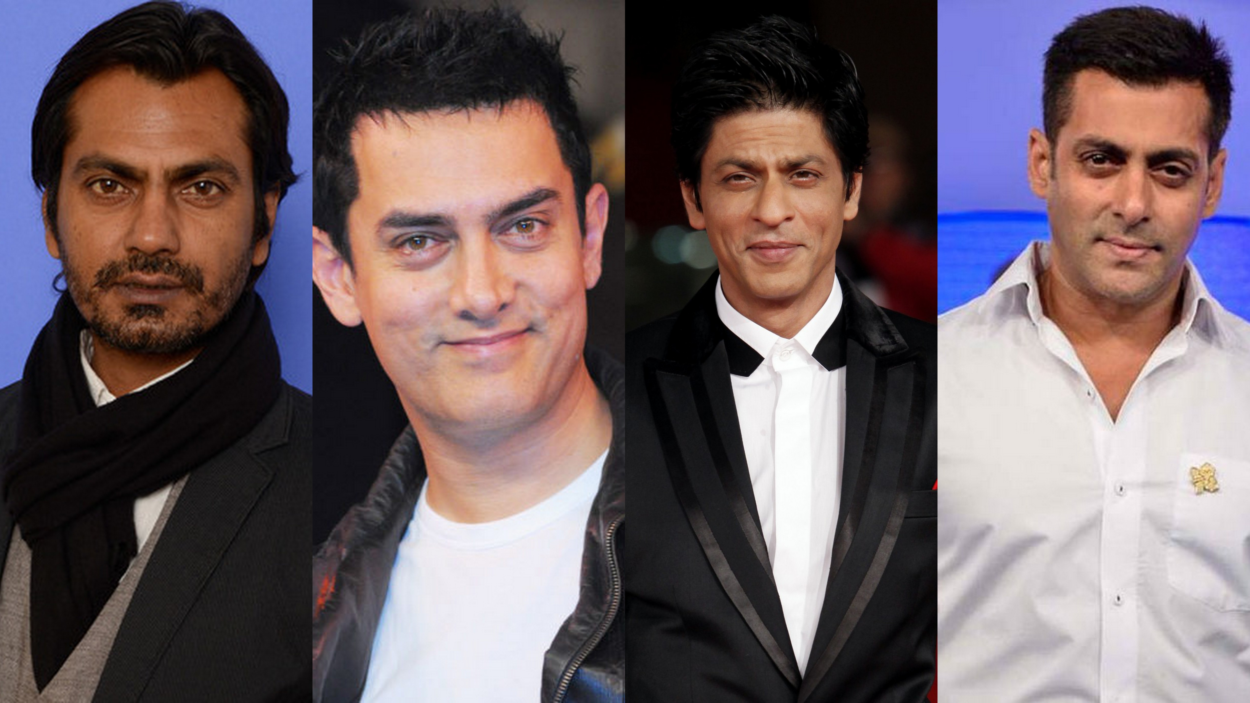 Nawazuddin Siddiqui, Salman Khan, Shah Rukh Khan, Aamir Khan