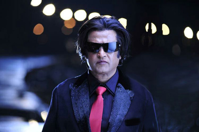 Rajnikanth in black