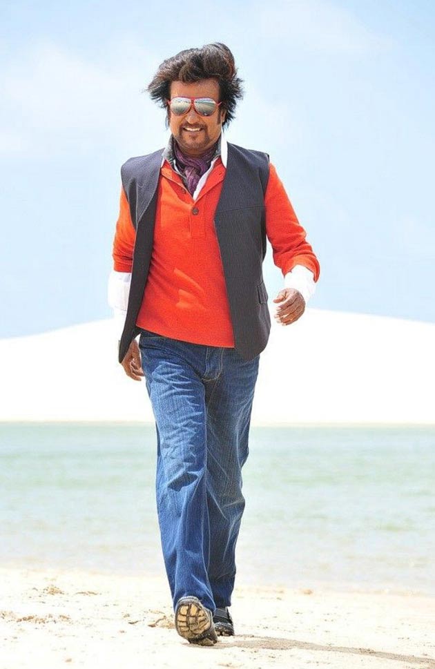 Rajnikanth in red