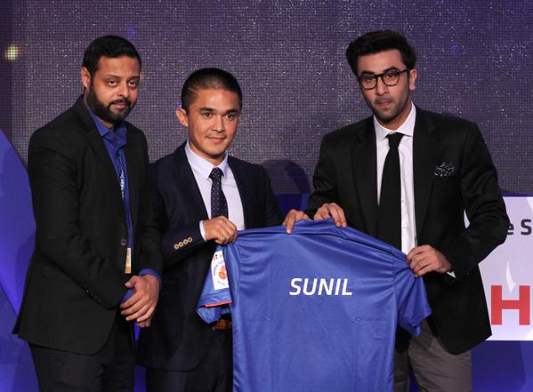 Ranbir Kapoor at Indian Super League Auctions