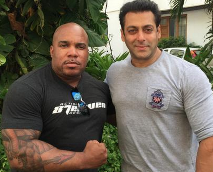 Salman Khan with Larnell Stovall