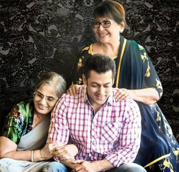 Salman Khan with his mom