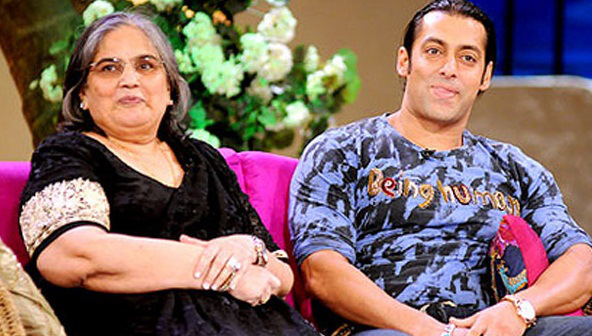 Salman Khan with mother Salma