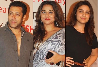 Salman Khan, Vidya Balan, and Parineeti Chopra