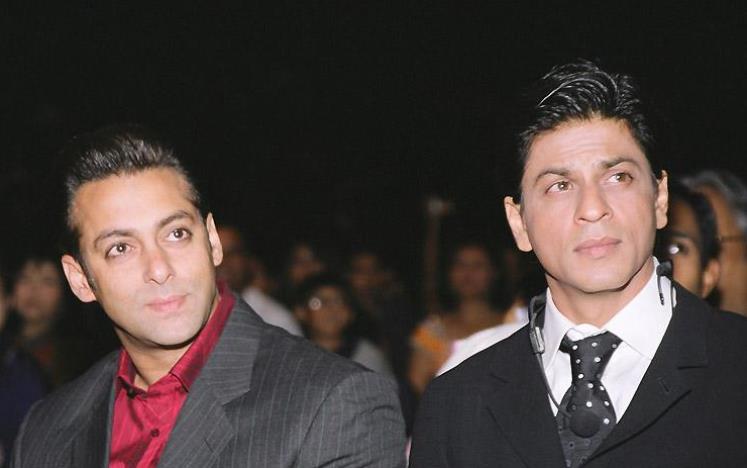 Shah Rukh Khan with Salman Khan