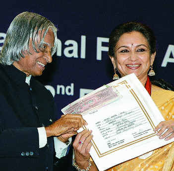 Sharmila Tagore with Dr. A.P.J. Abdul Kalam