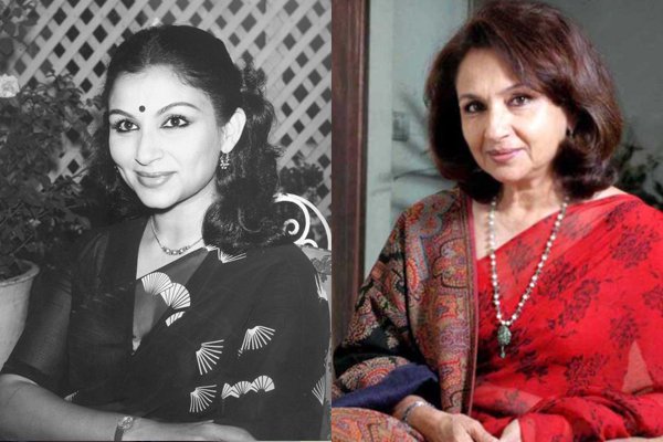 Sharmila Tagore's before and after picture.