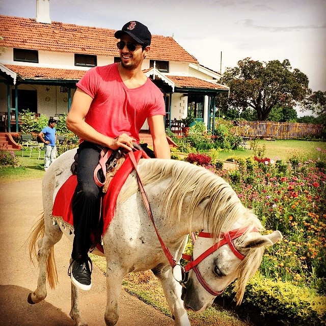 Sidharth Malhotra riding horse