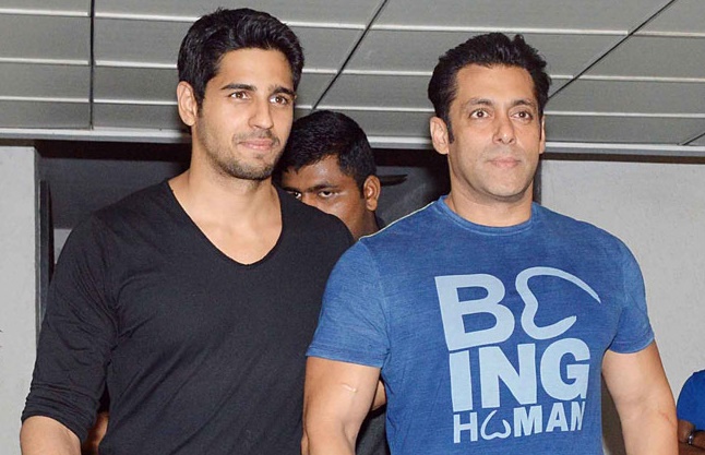 Salman Khan Sidharth Malhotra at an event