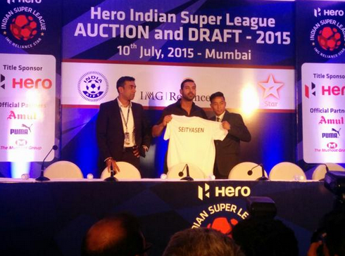 John Abraham at Indian Super League Auctions