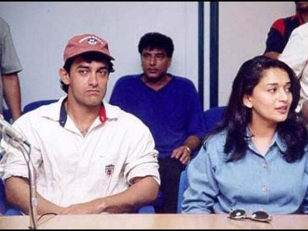 Aamir Khan with Madhuri Dixit