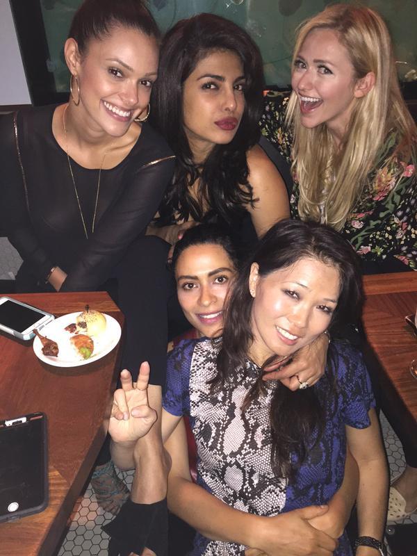 Priyanka Chopra partying with team 'Quantico' in Montreal.