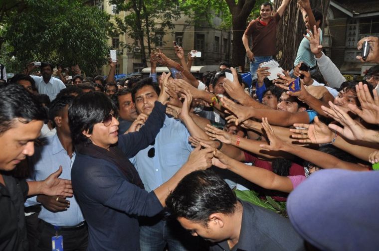 Shah Rukh Khan with his fans