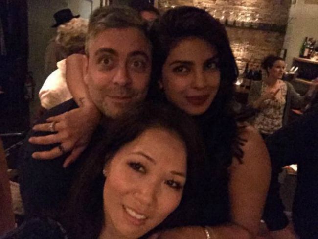 Priyanka Chopra partying with team 'Quantico' in Montreal.