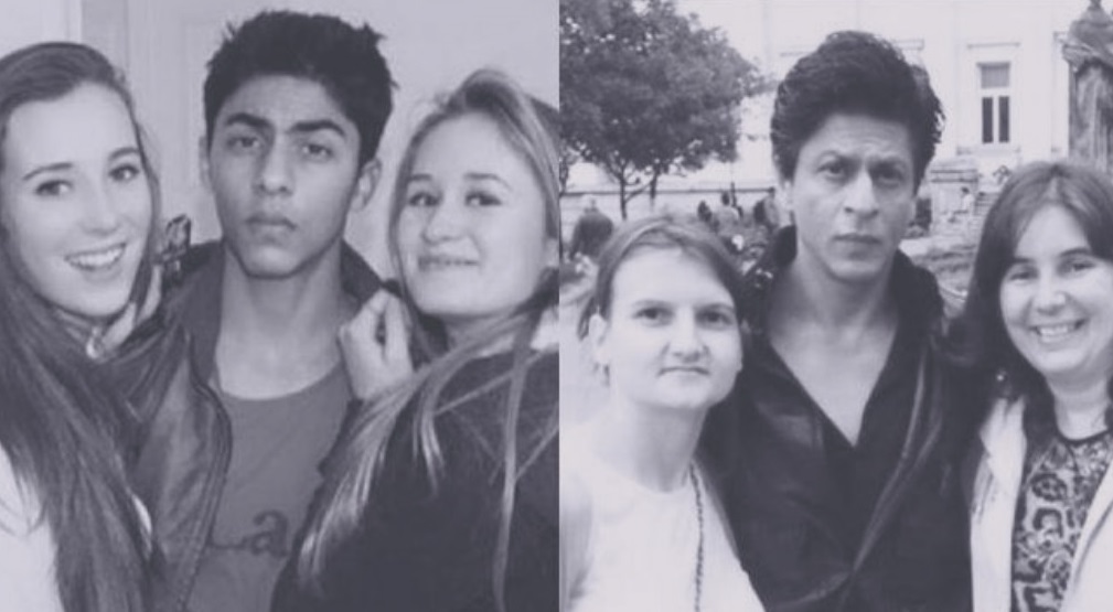 Aryan and SRK with girls