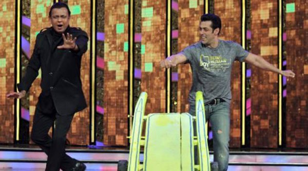 Salman Khan dancing with Mithun Chakraborty