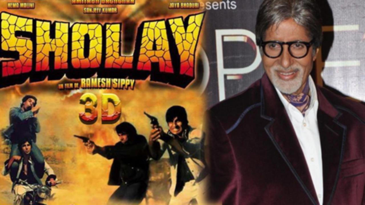 Amitabh Bachchan Sholay poster