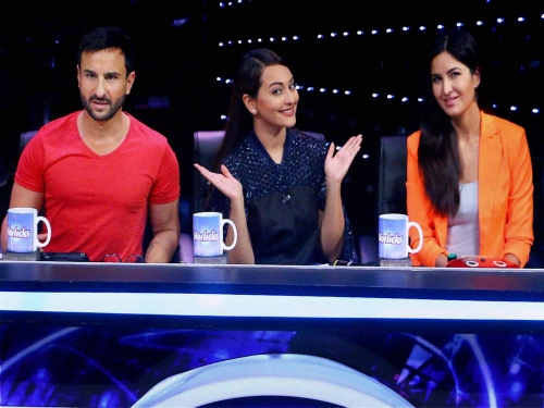 Katrina Kaif Saif Ali Khan on Indian Idol Junior