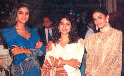 Aishwarya Rai with Juhi Chawla and Sushmita Sen
