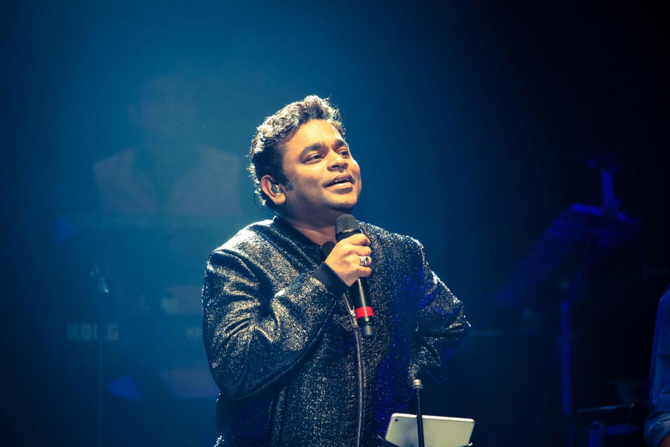 A R Rahman performing