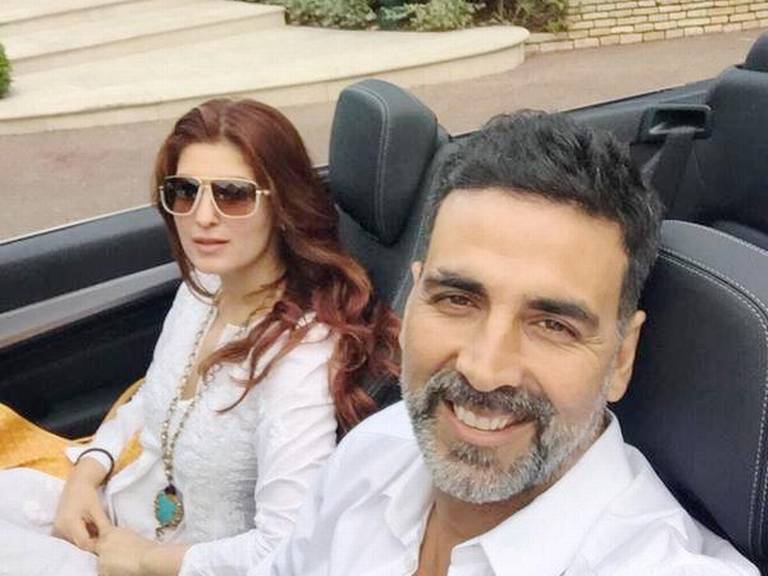 Akshay Kumar's car selfie.