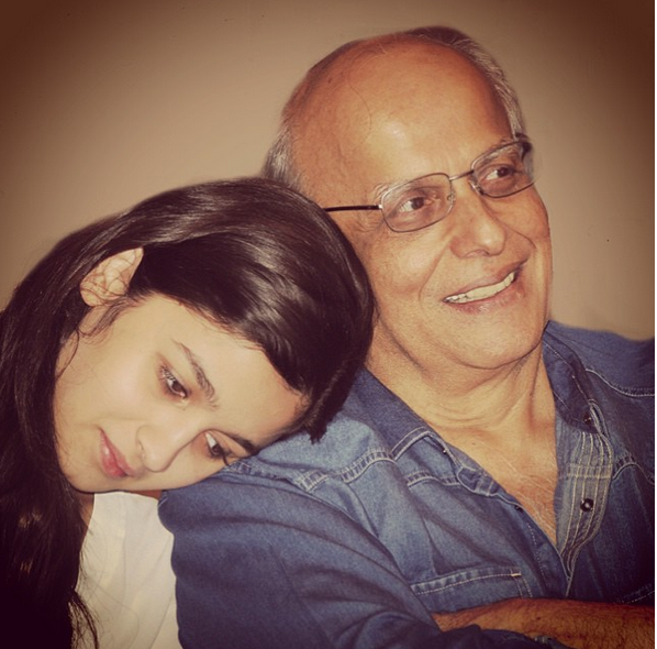 Alia Bhatt with her dad