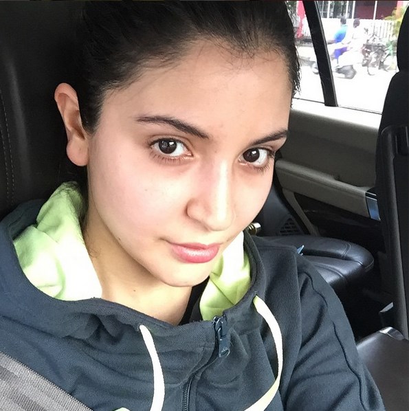 Anushka Sharma's car selfie.