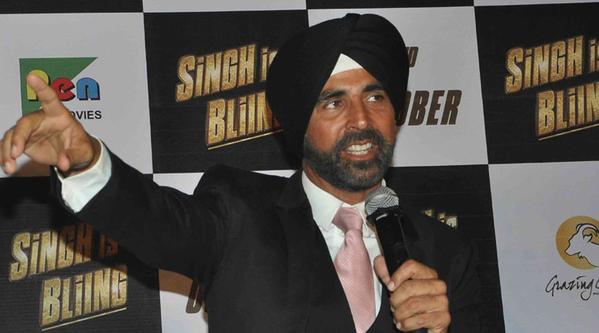 Akshay Kumar at the launch of singh is bliing trailer