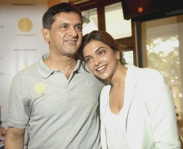 Deepika Padukone with her dad