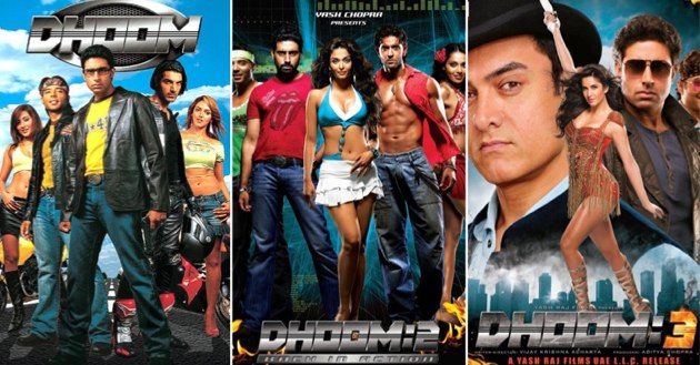 Dhoom and Dhoom series robbery movies of bollywood