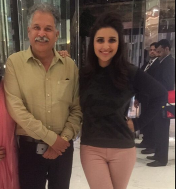 Parineeti Chopra with her dad