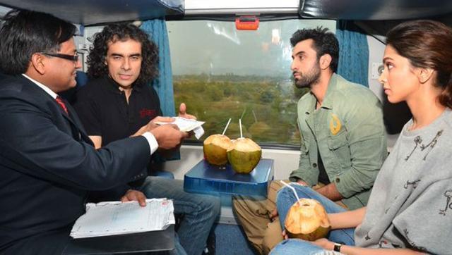 Ranbir Kapoor, Deepika Padukone and Imtiaz Ali in Train