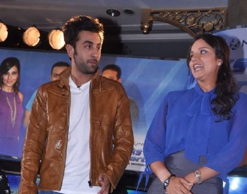 Sania Mirza with Ranbir Kapoor