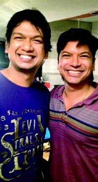 Shaan with his look alike