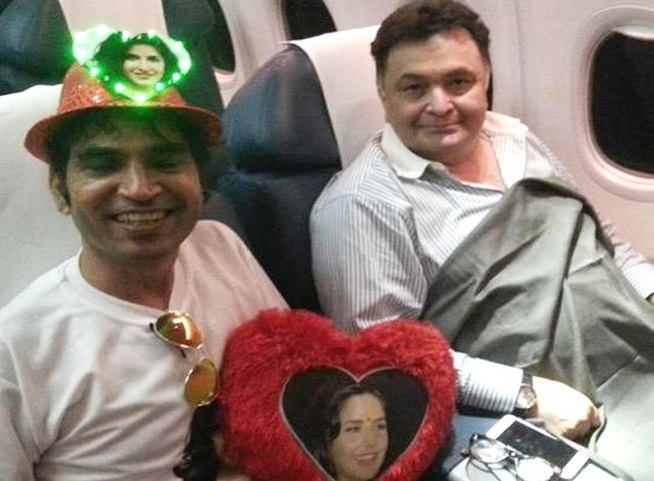 Rishi Kapoor with a katrina kaif fan