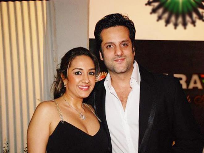 Fardeen Khan with his wife