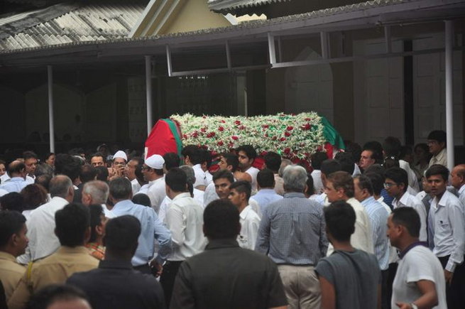 Karim Morani's mother's funeral